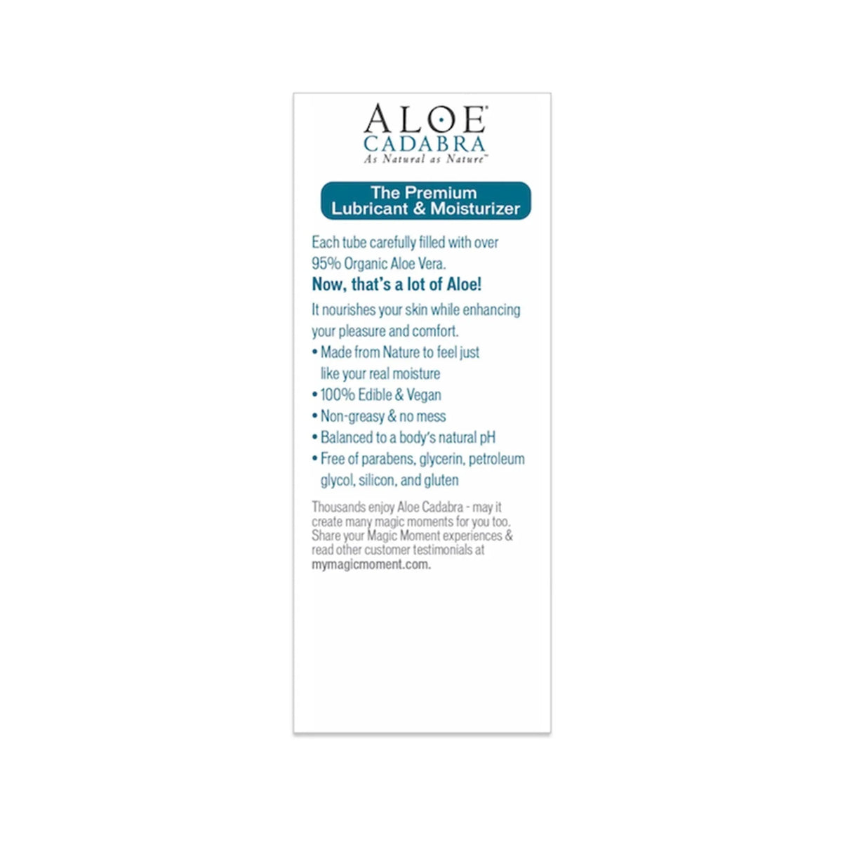 Aloe Cadabra Organic Lubricant