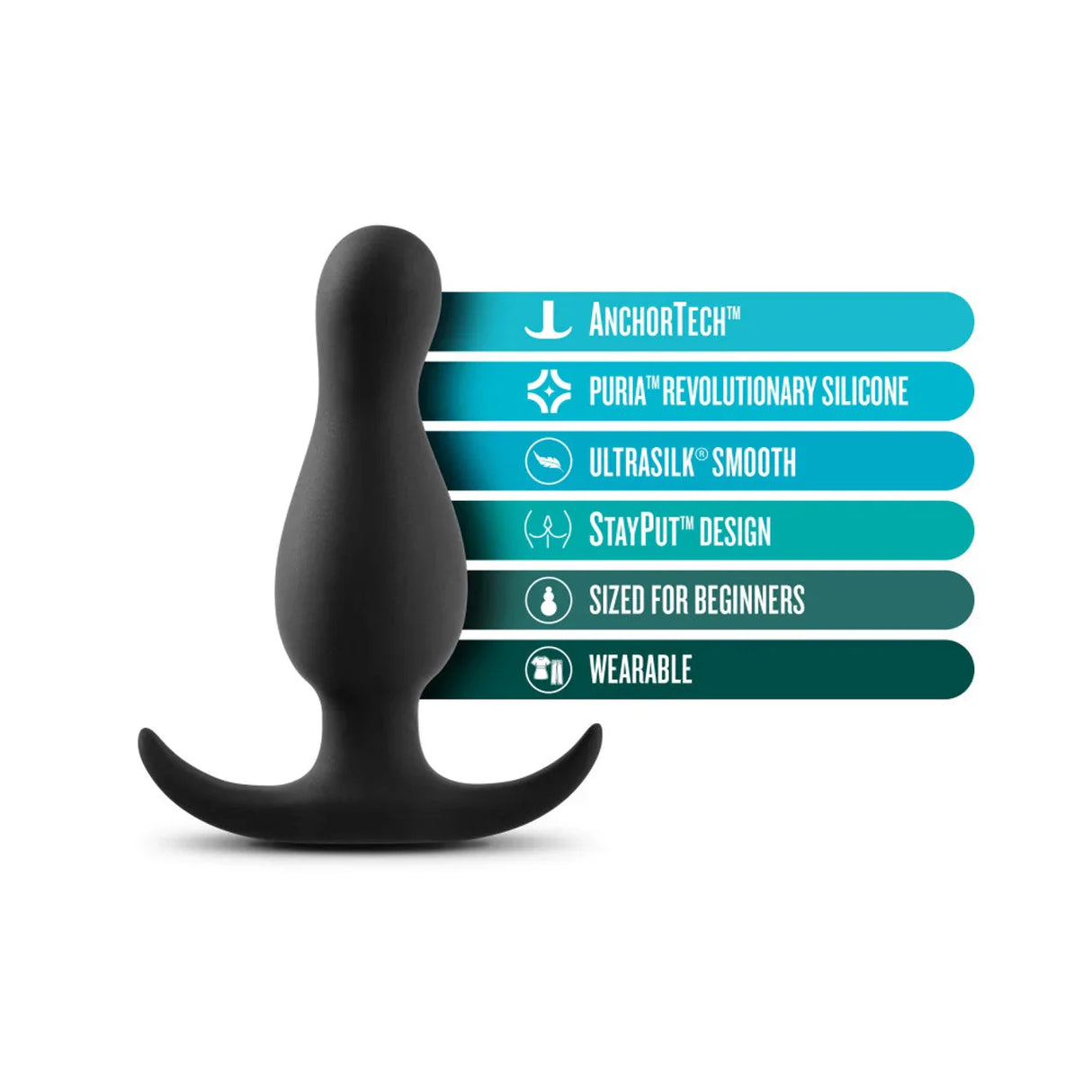 Blush Anal Adventures Platinum Curve Plug