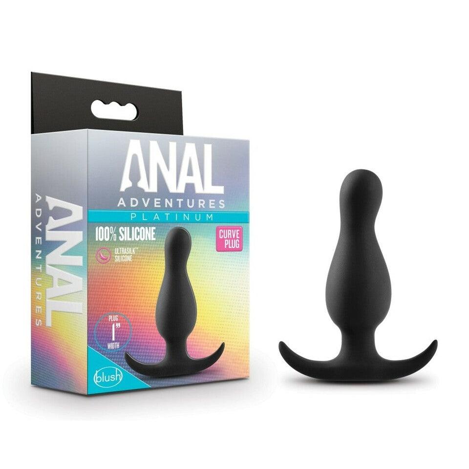 Blush Anal Adventures Platinum Curve Plug