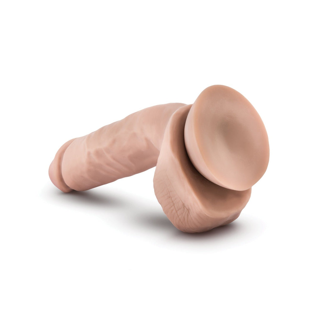 Blush Dr. Skin Glide 8.5 Inch Self Lubricating Dildo with Balls