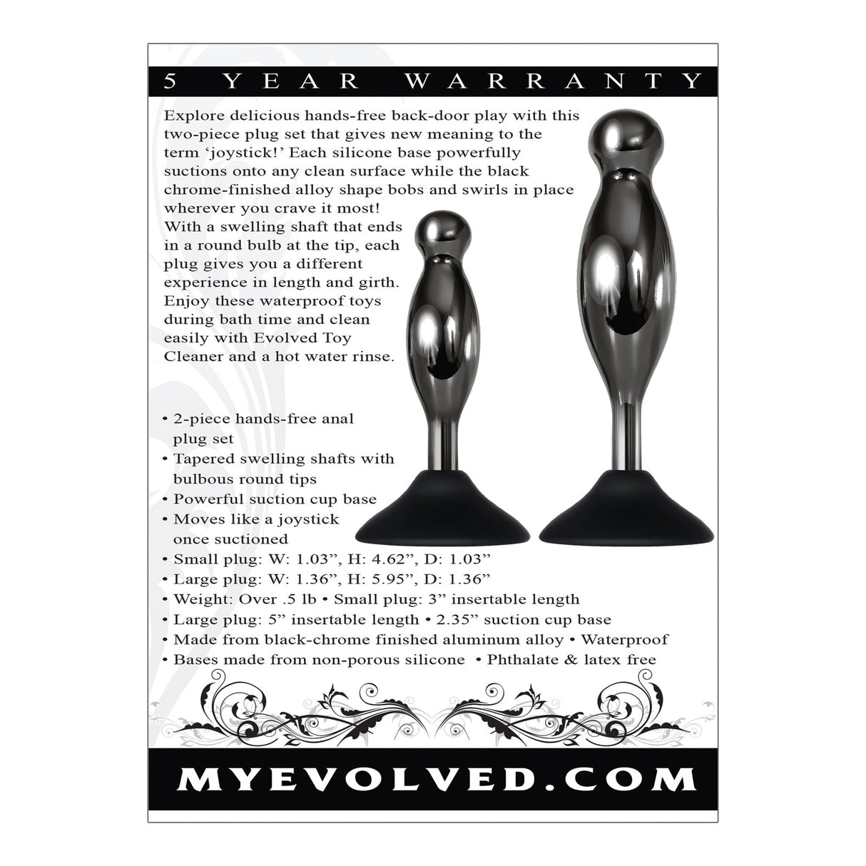 Joy Sticks 2 Pc Plug Set