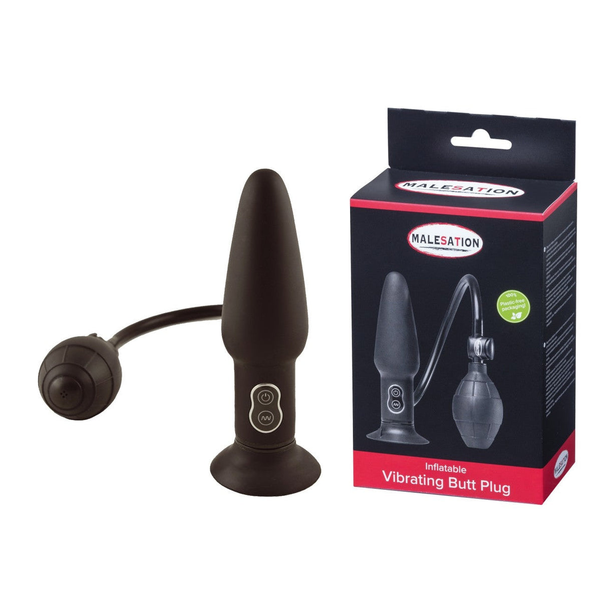 Inflatable Vibrating Butt Plug