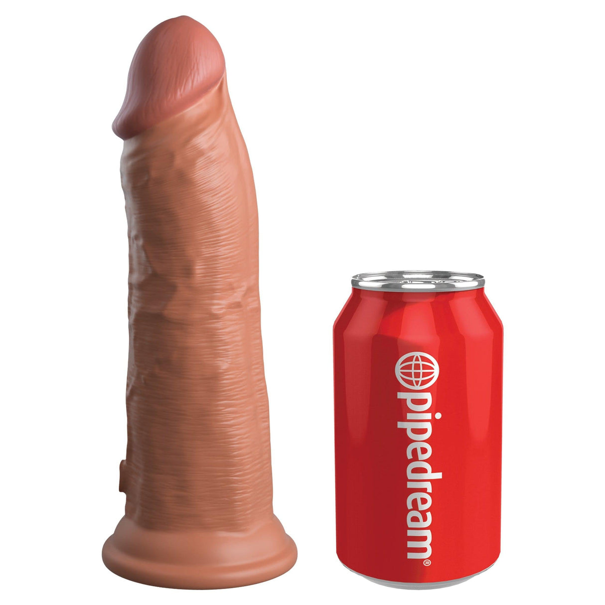 King Cock Elite 8 Inch Dual Density Vibrating Silicone Dildo