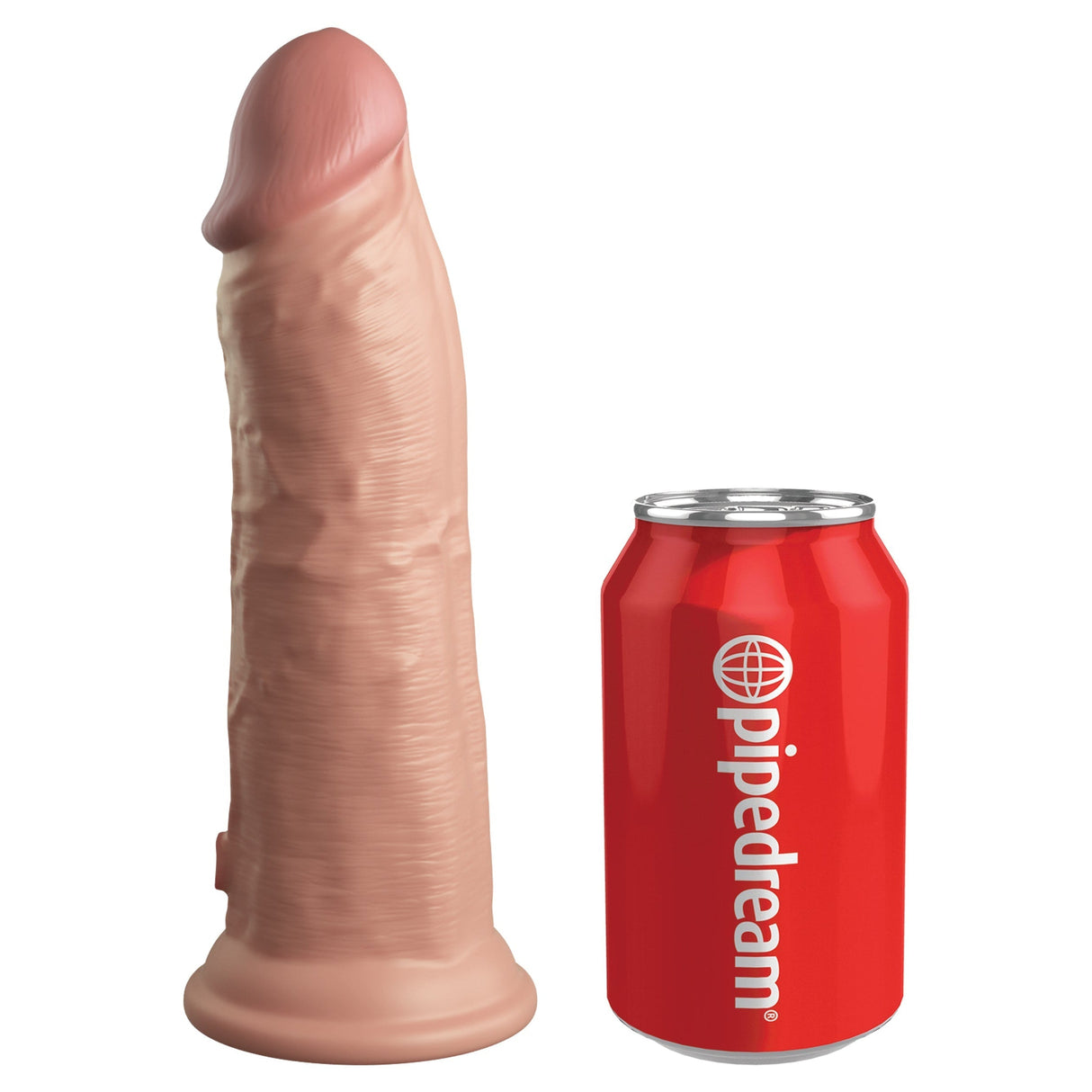 King Cock Elite 8 Inch Dual Density Vibrating Silicone Dildo