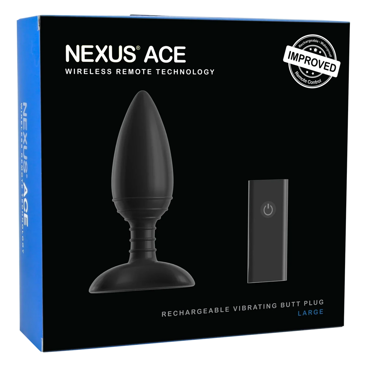 Nexus Ace Remote Control Butt Plug - Large