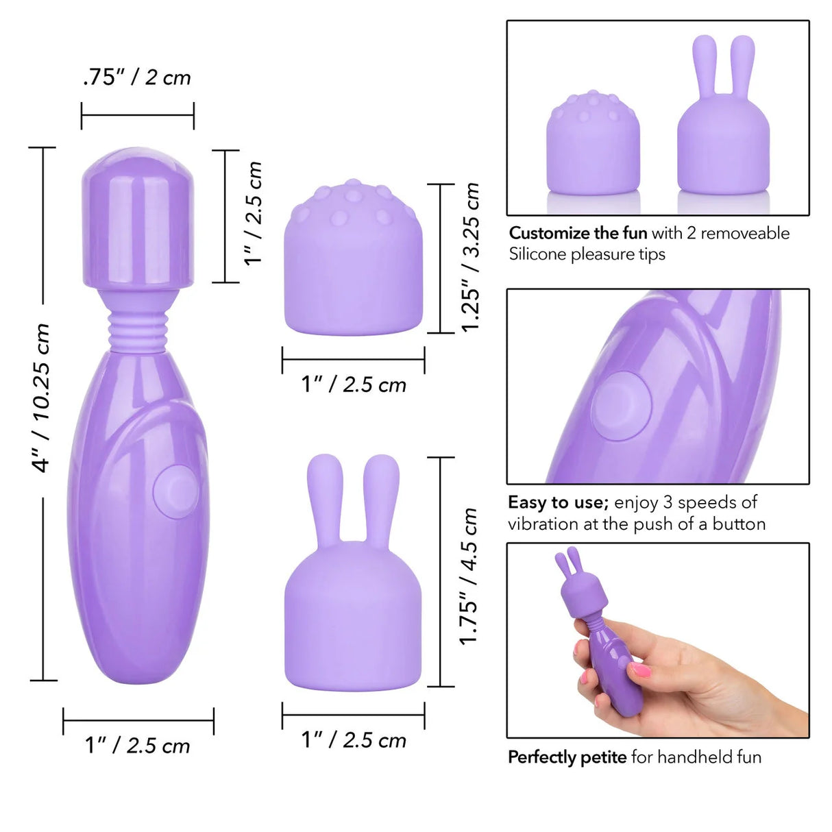 Olivia Rechargeable Mini Wand Massager
