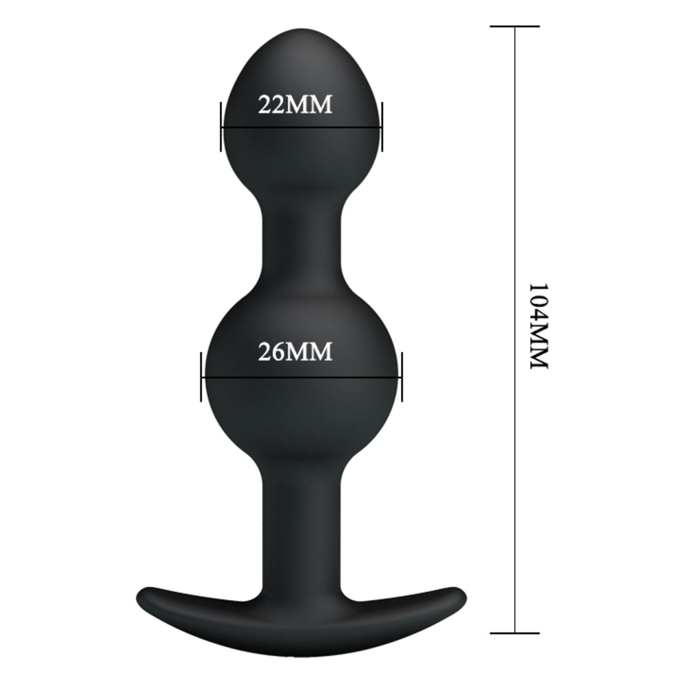 Pretty Love Silicone Anal Plug with Weighted Balls