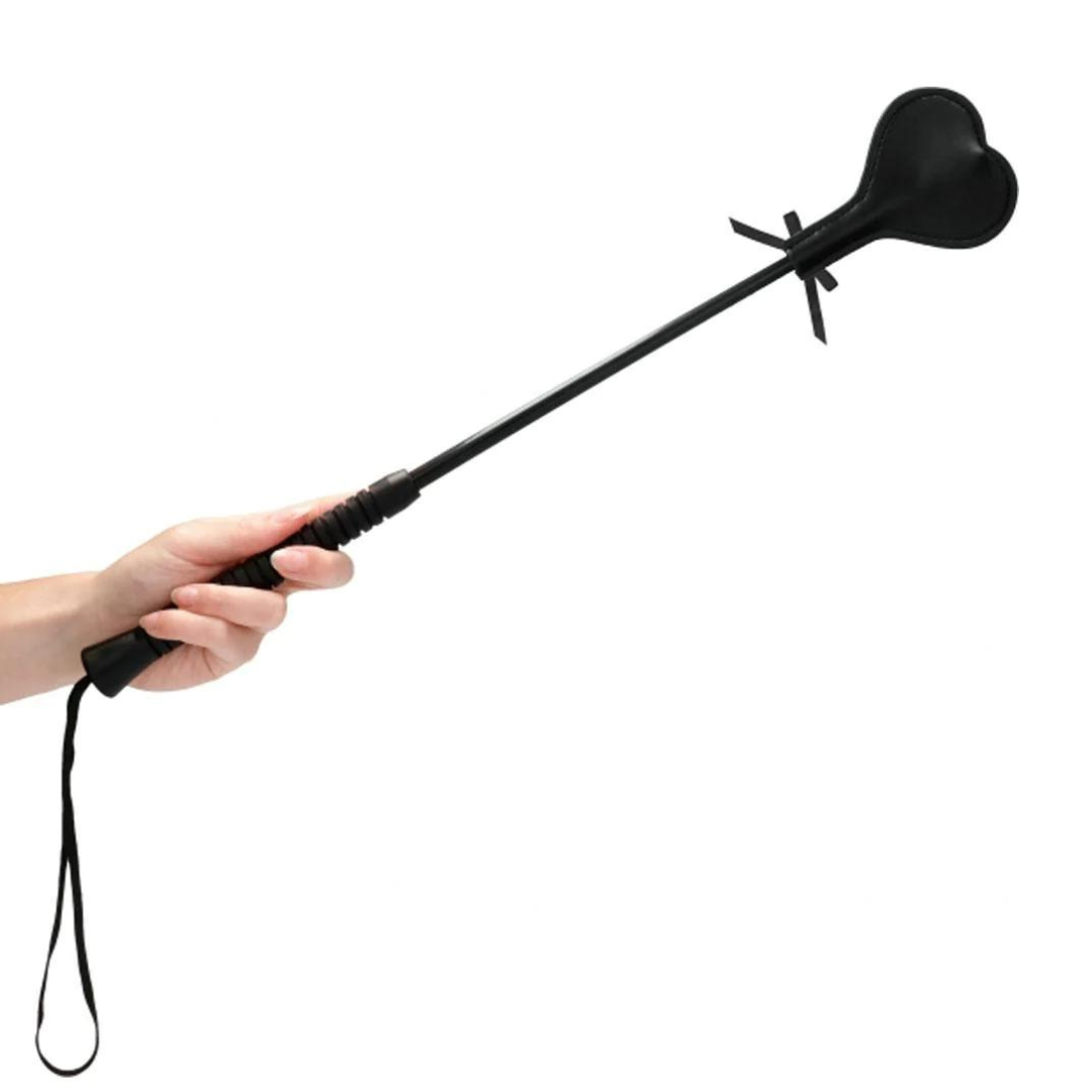 Shots Ouch Large Heart Crop with Black Lace