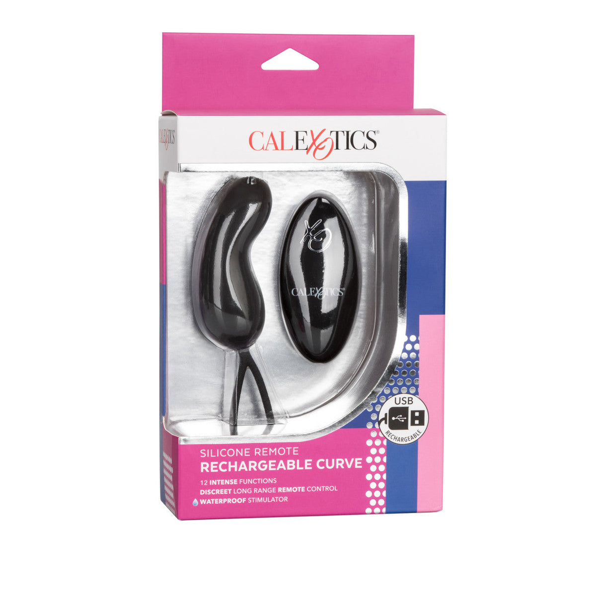 Silicone Remote Rechargeable Curve Vibe
