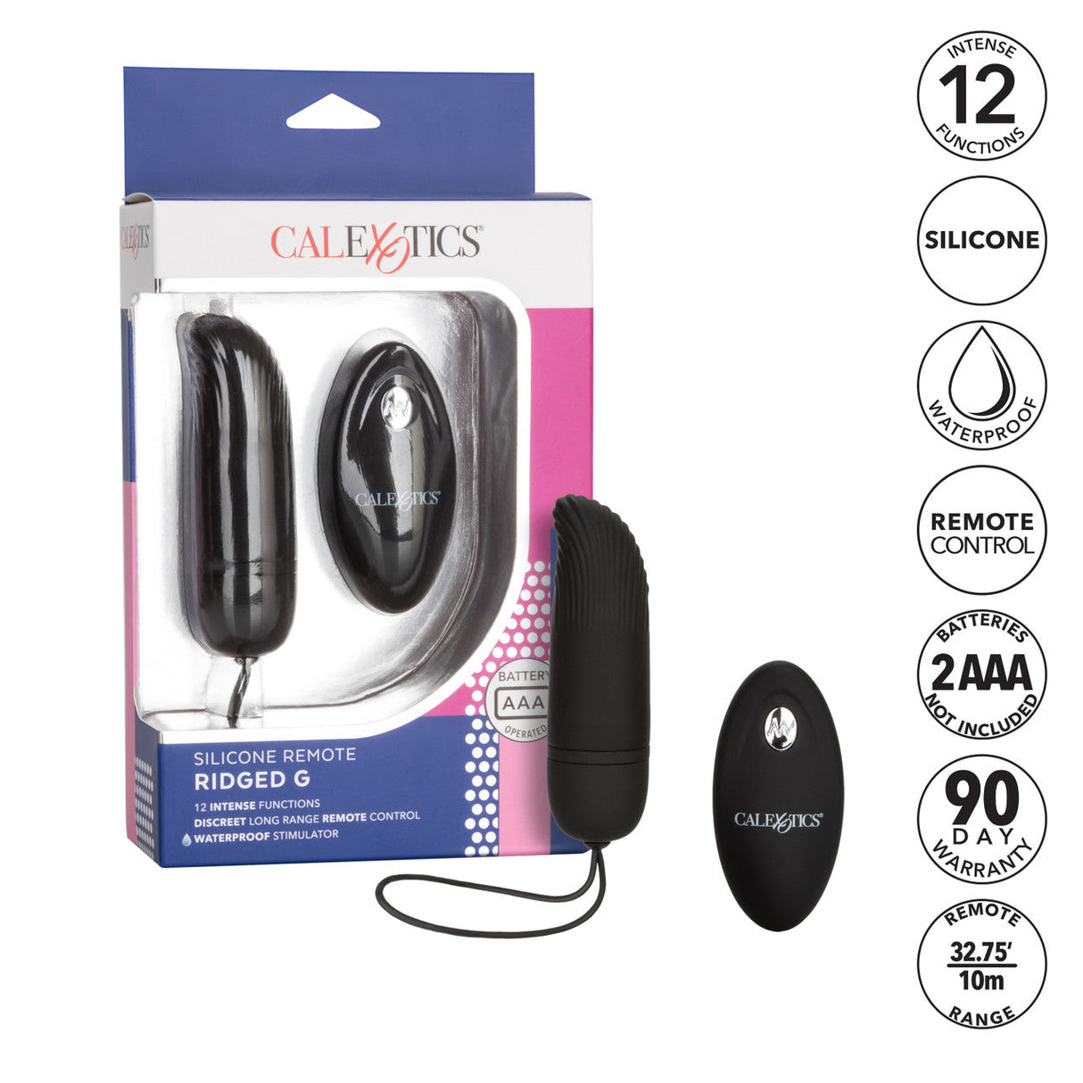 Silicone Remote Ridged G Vibe