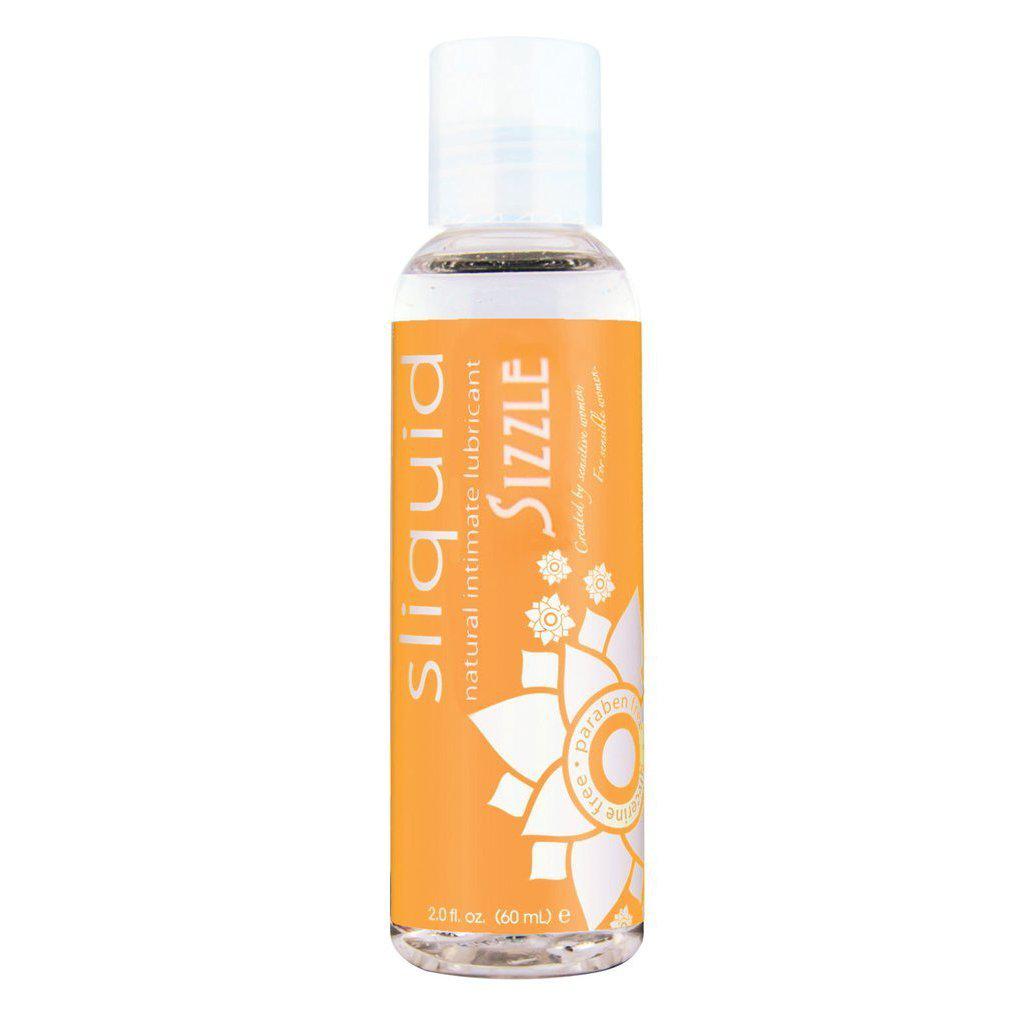 Sliquid Naturals Sizzle Water Based Lubricant - 2 oz