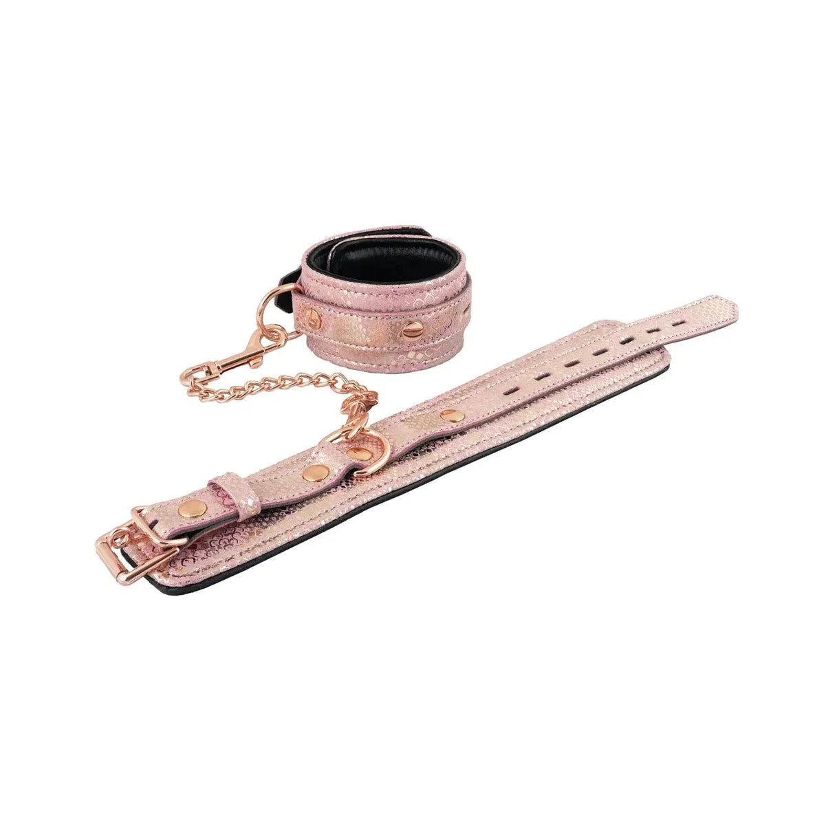 Spartacus Locking Leather Wrist Restraint Cuffs