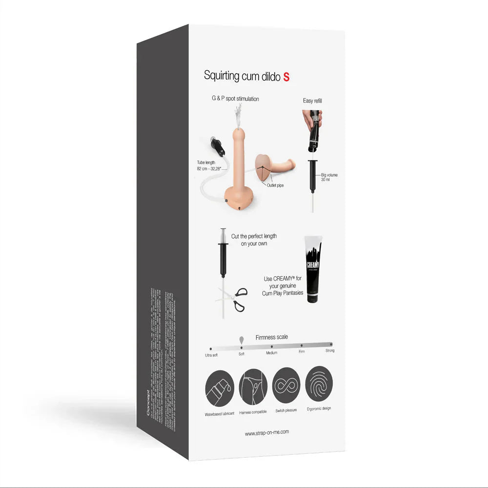 Strap-On-Me Small Squirting Dildo Cum - Vanilla