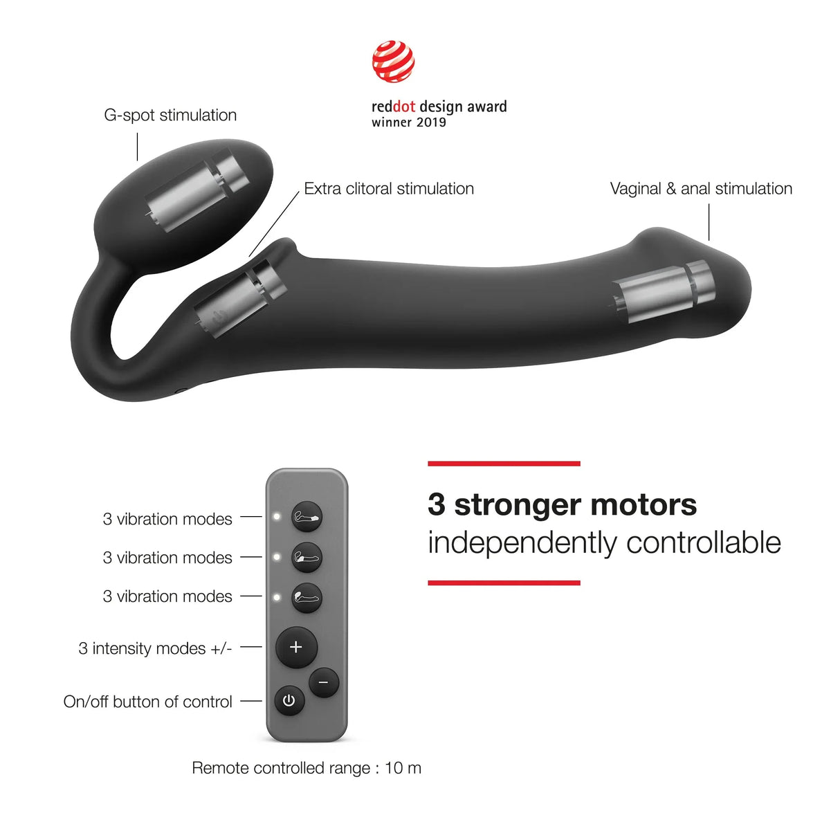 Strap-On-Me Vibrating Bendable Strap-On - XL