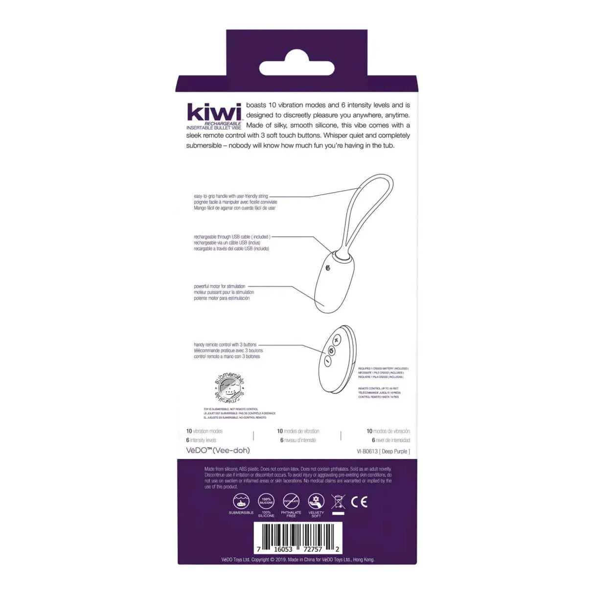 VeDO Kiwi Rechargeable Insertable Bullet Vibe