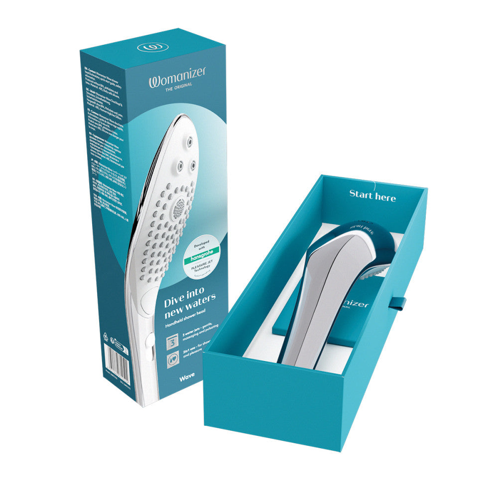Womanizer Wave Shower Head & Water Massage Clitoral Stimulator
