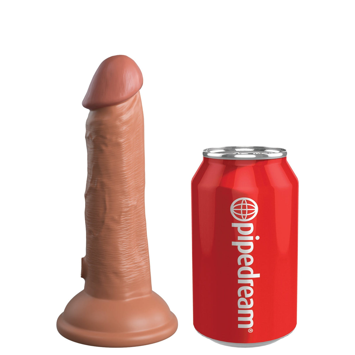 King Cock Elite 6 Inch Dual Density Vibrating Silicone Dildo