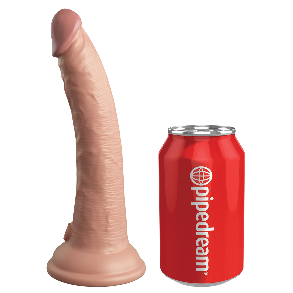 King Cock Elite 7 Inch Dual Density Vibrating Silicone Dildo