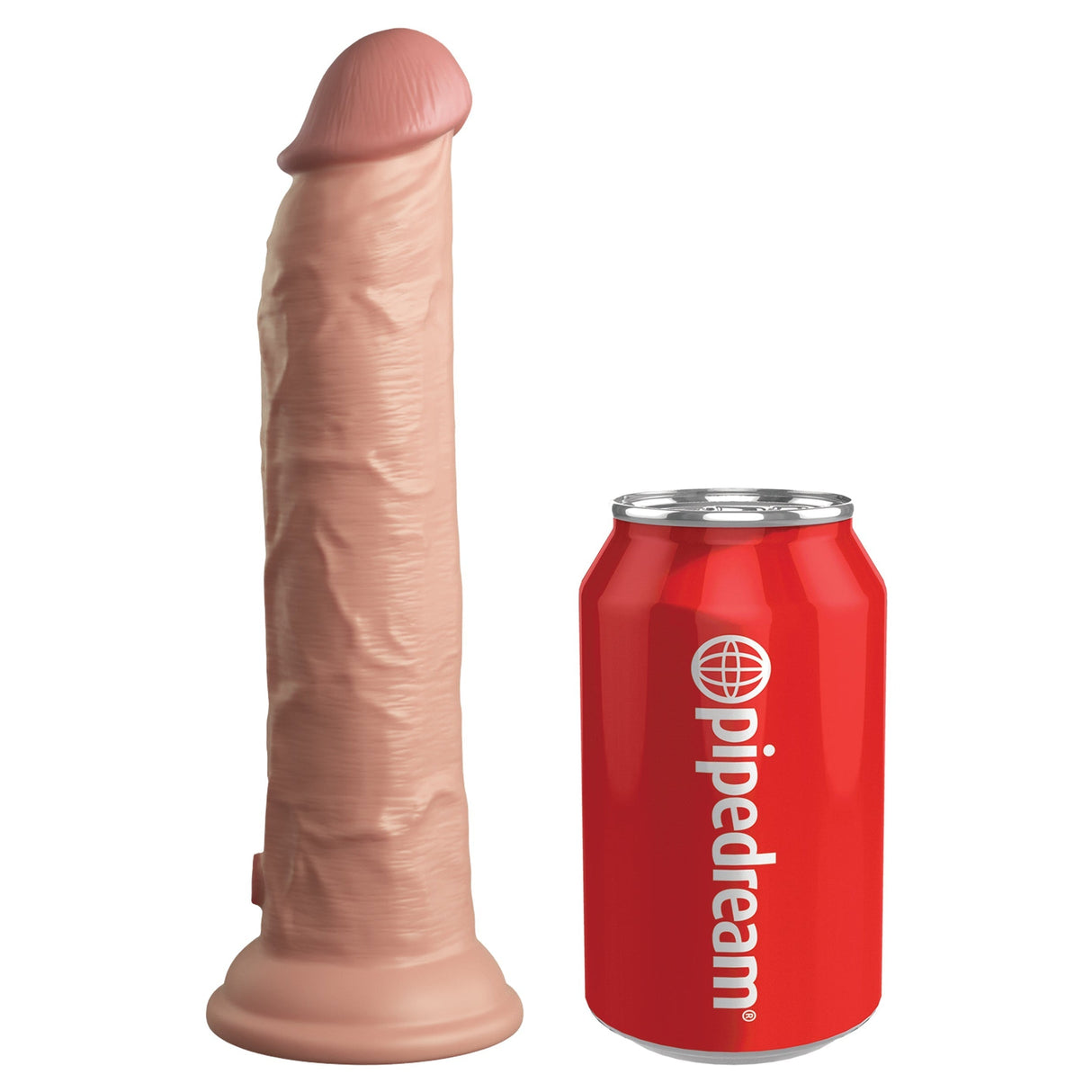 King Cock Elite 9 Inch Dual Density Vibrating Silicone Dildo
