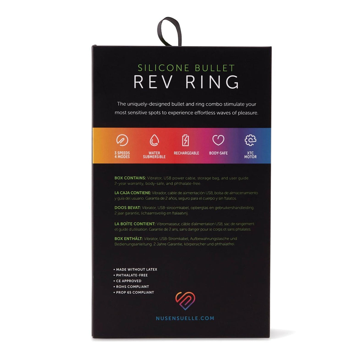 Sensuelle Silicone Vibrating Bullet Cock Ring