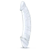 10.5 Inch Girthy Realistic Glass Double Dildo