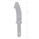 11" Realistic Double Ended Glass Dildo with Handle