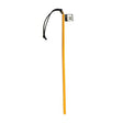 24 Inch Leather Wrapped Cane - Yellow