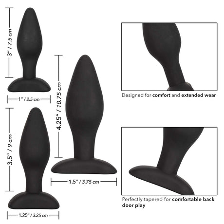 3 Piece Silicone Anal Exerciser Kit