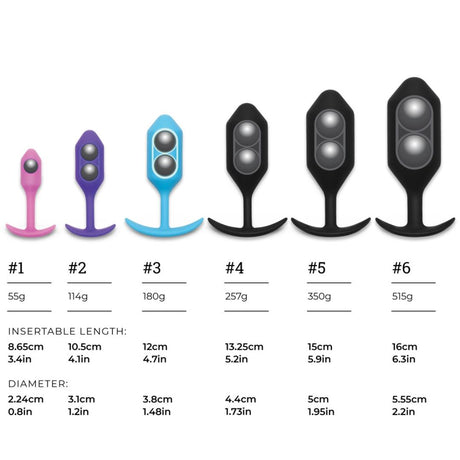 B-Vibe Weighted Snug Plug 5