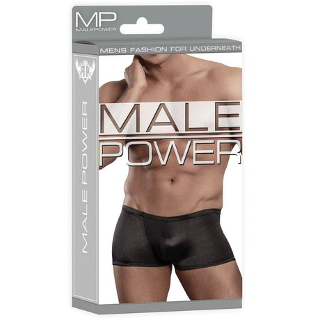 Black Smooth Satin Pouch Brief