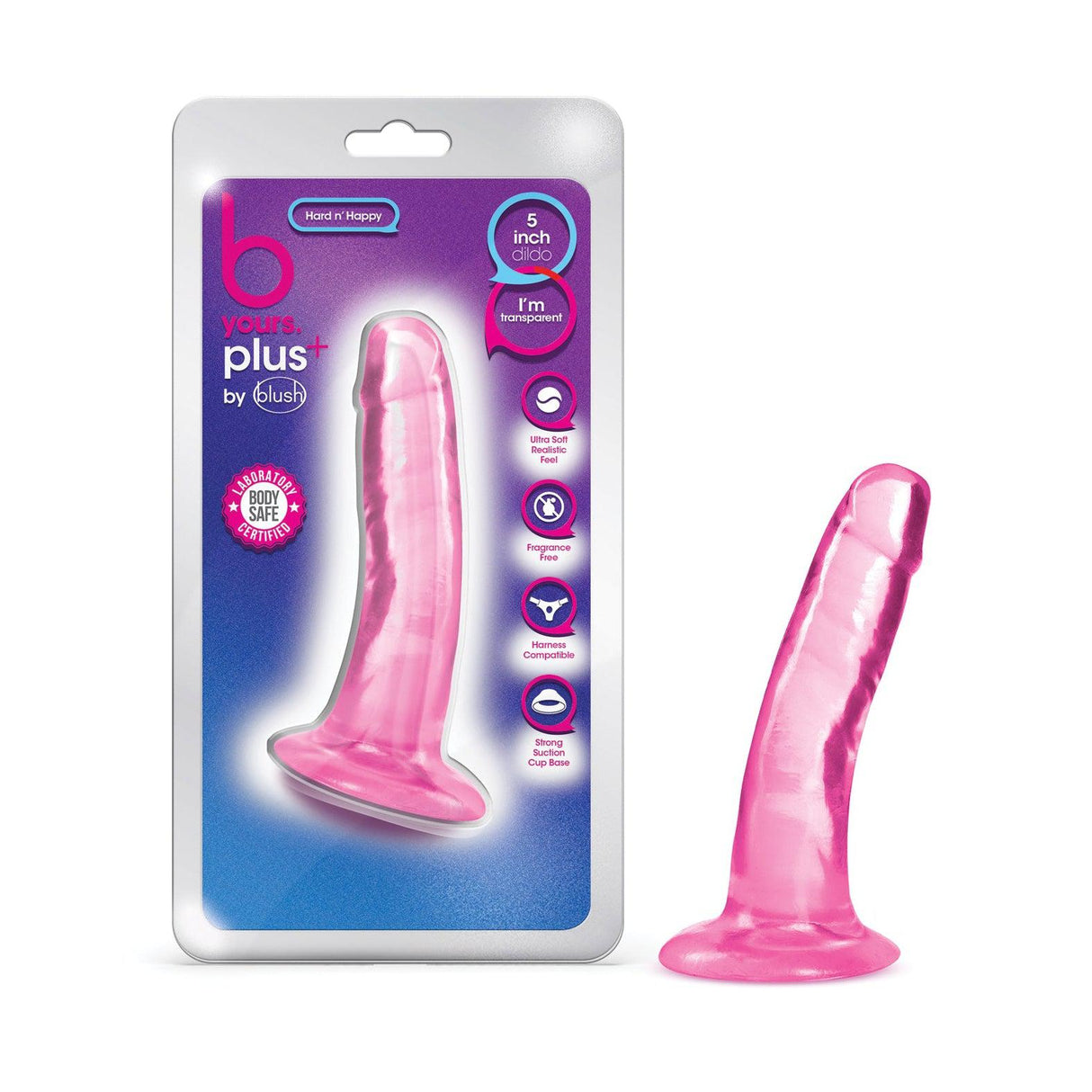 Blush B Yours Plus 5.5 Inch Hard n' Happy Dildo