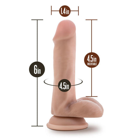 Blush Dr. Skin Silicone Dr. Daniel 6 Inch Dildo