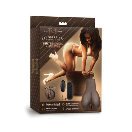 Blush Hot Chocolate Vibrating Realistic Masturbator