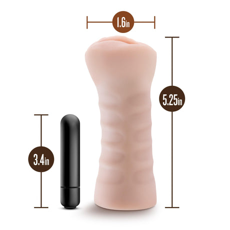 Blush M For Men Vibrating Masturbator - Ashley