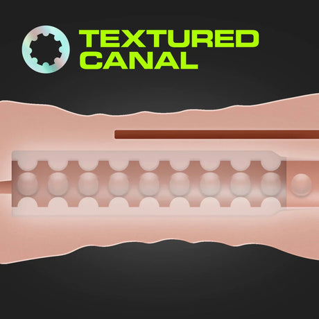 Blush Self Lubricating Vibrating Stroker Sleeve Kit