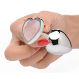 Booty Sparks Gemstones Rose Quartz Heart Anal Plug
