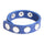 Cock Ring Blue Studded Leather Speed Snap-On Ring