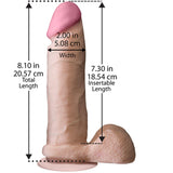 Doc Johnson 8 Inch Realistic Dildo with Balls