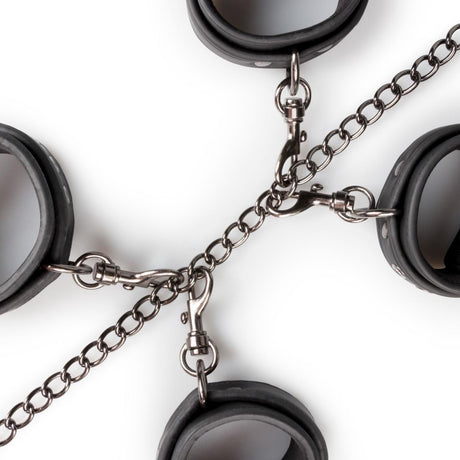 Easy Toys Fetish Set with Collar, Ankle & Wrist Cuffs