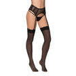 High Waisted Sheer Mesh Garter Belt