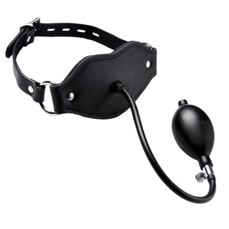 Inflatable Locking Penis Pump Gag