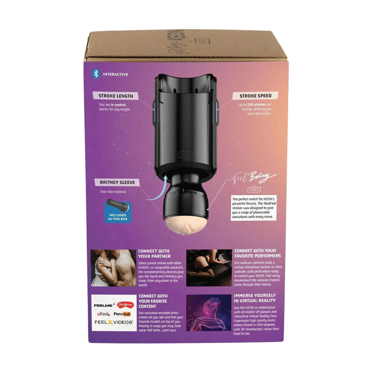 KIIROO Keon Britney Amber Auto Stroker Combo Set