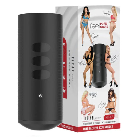 KIIROO Titan Pornstars Experience Vibrating Stroker