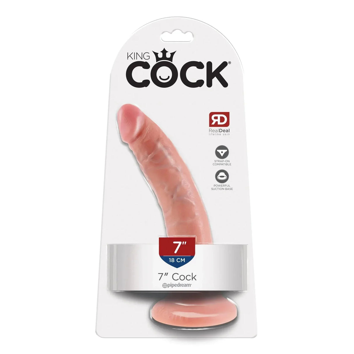 King Cock 7 Inch Realistic Feel Dildo