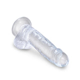 King Cock Clear Dildo with Balls