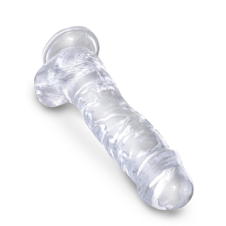 King Cock Clear Dildo with Balls