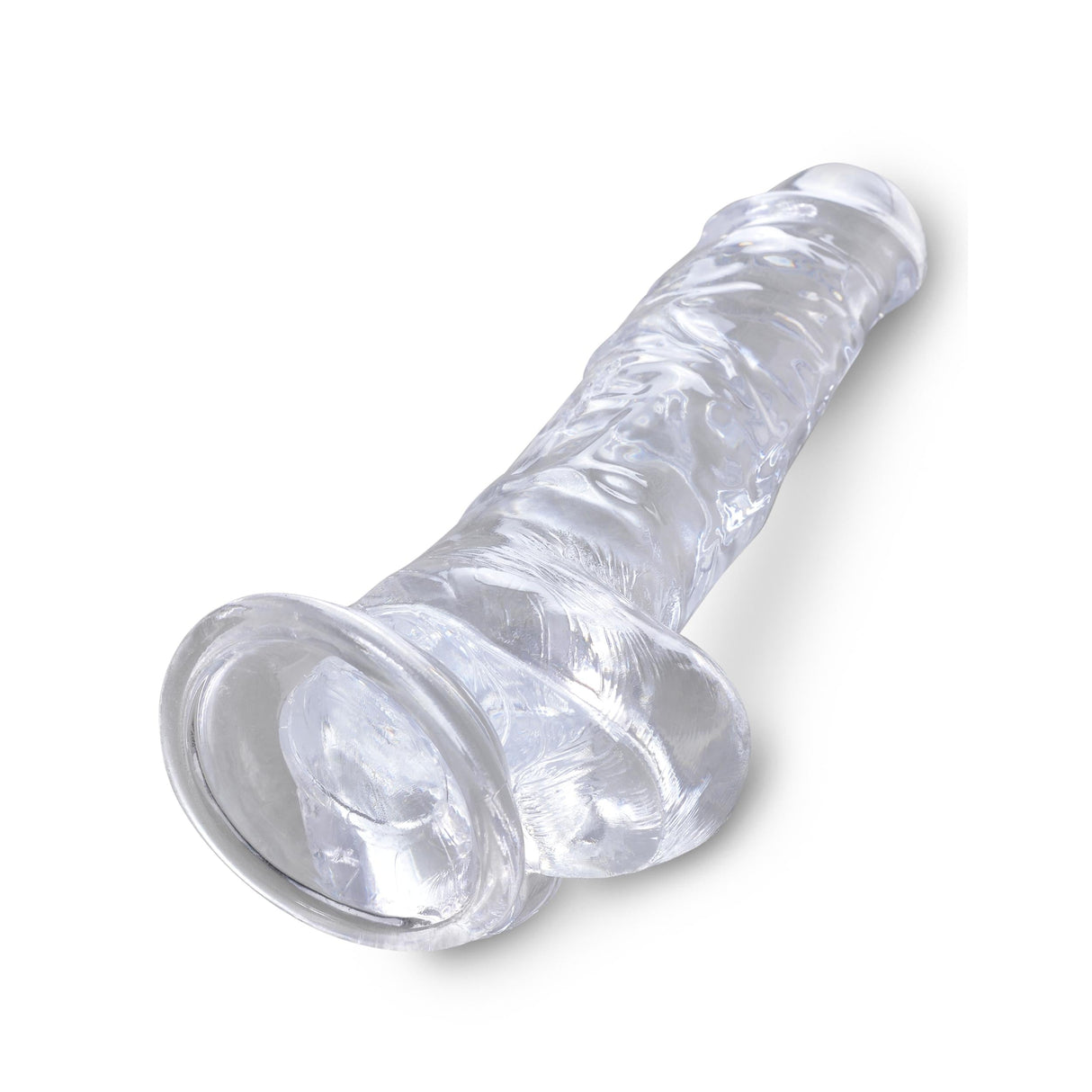 King Cock Clear Dildo with Balls