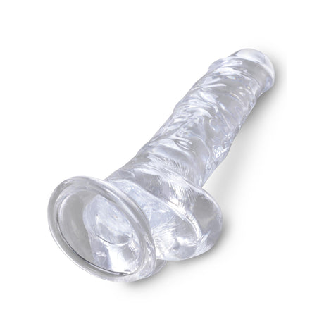 King Cock Clear Dildo with Balls