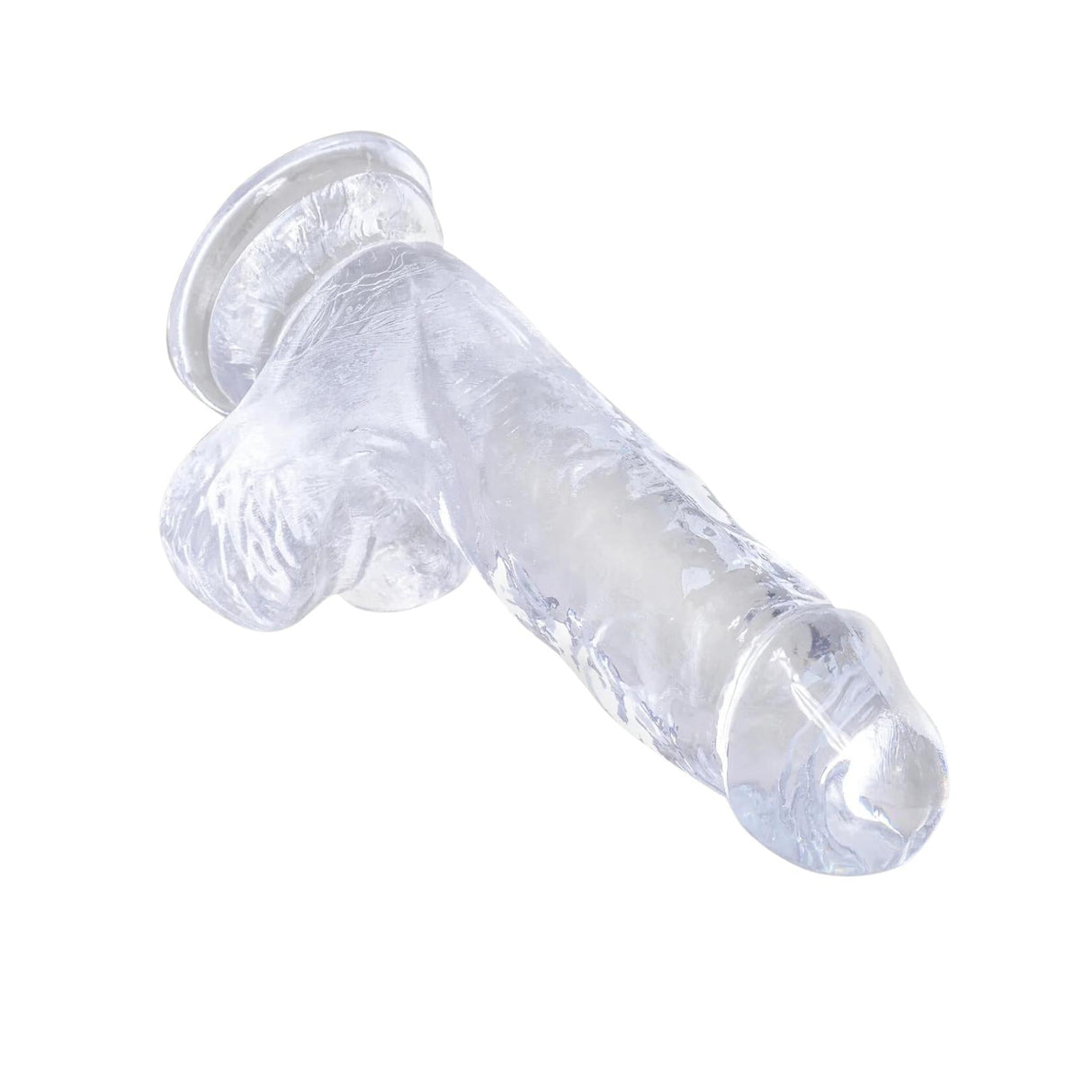 King Cock Clear Dildo with Balls