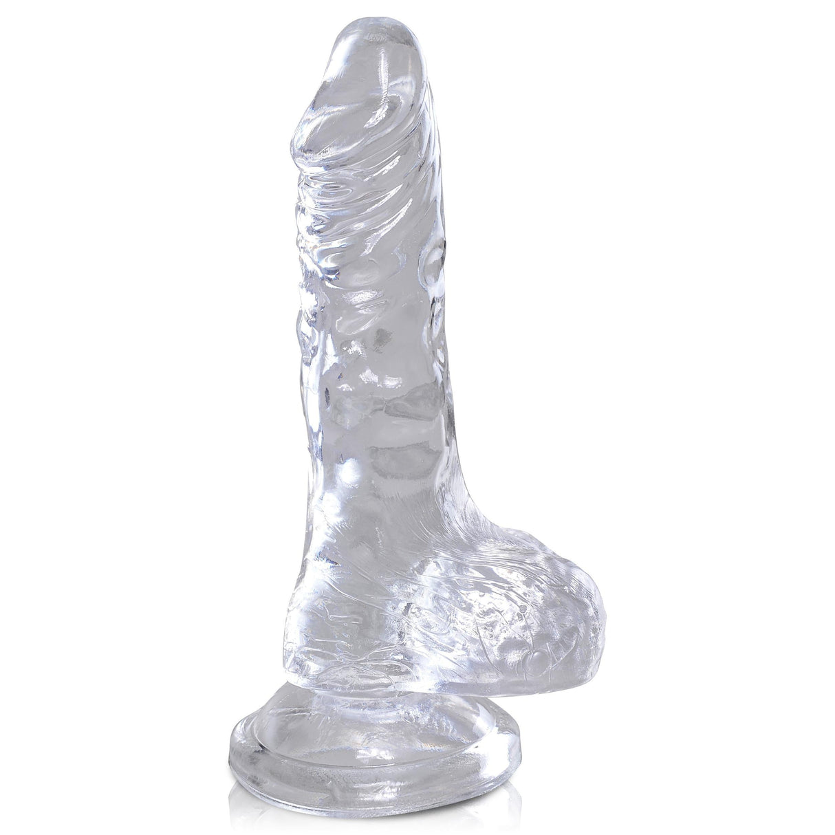 King Cock Clear Dildo with Balls